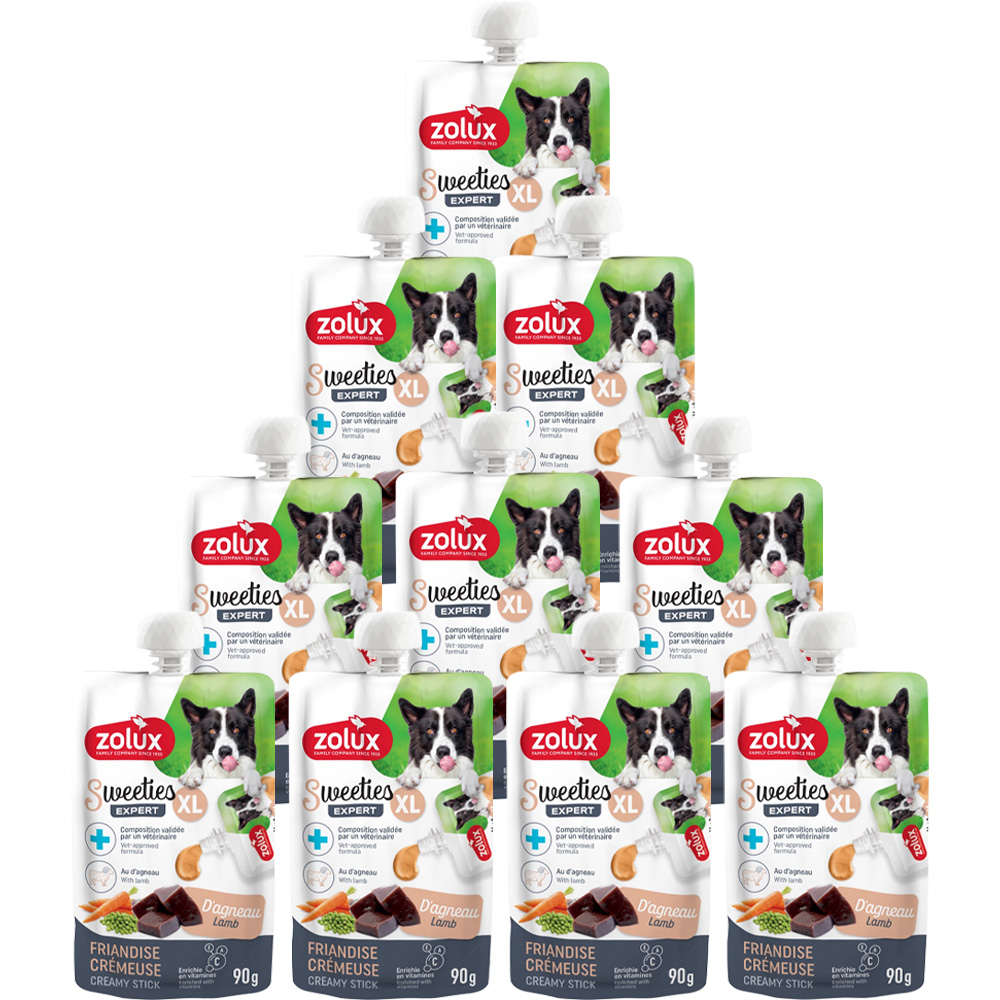 Przysmak Kremowy dla Psa SWEETIES XL z Jagnięciną 10x90g ZOLUX